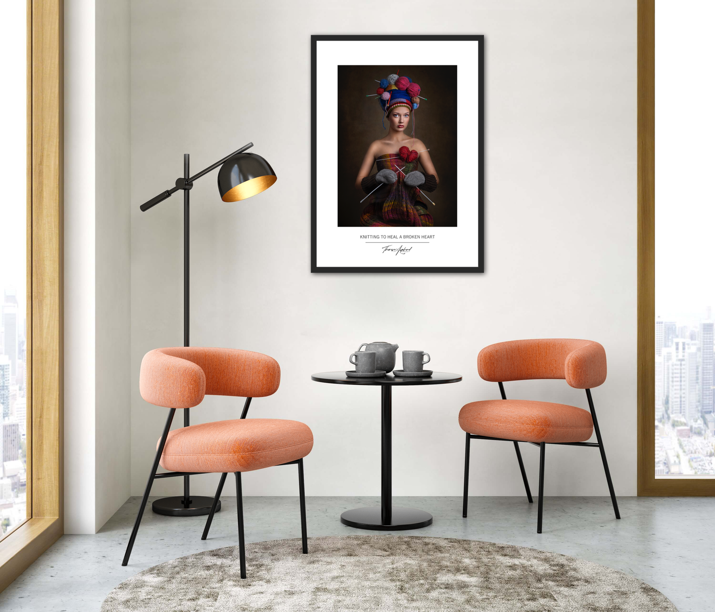 Art Poster 50x70 - KNITTING TO HEAL A BROKEN HEART