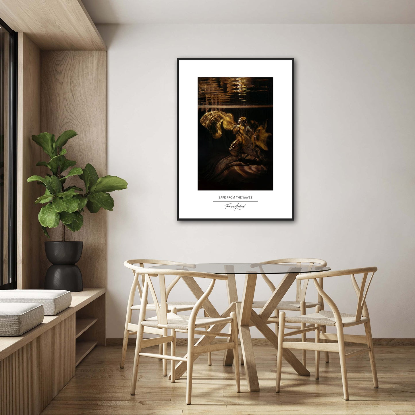 Art Poster 50x70 - SAFE FROM THE WAVES