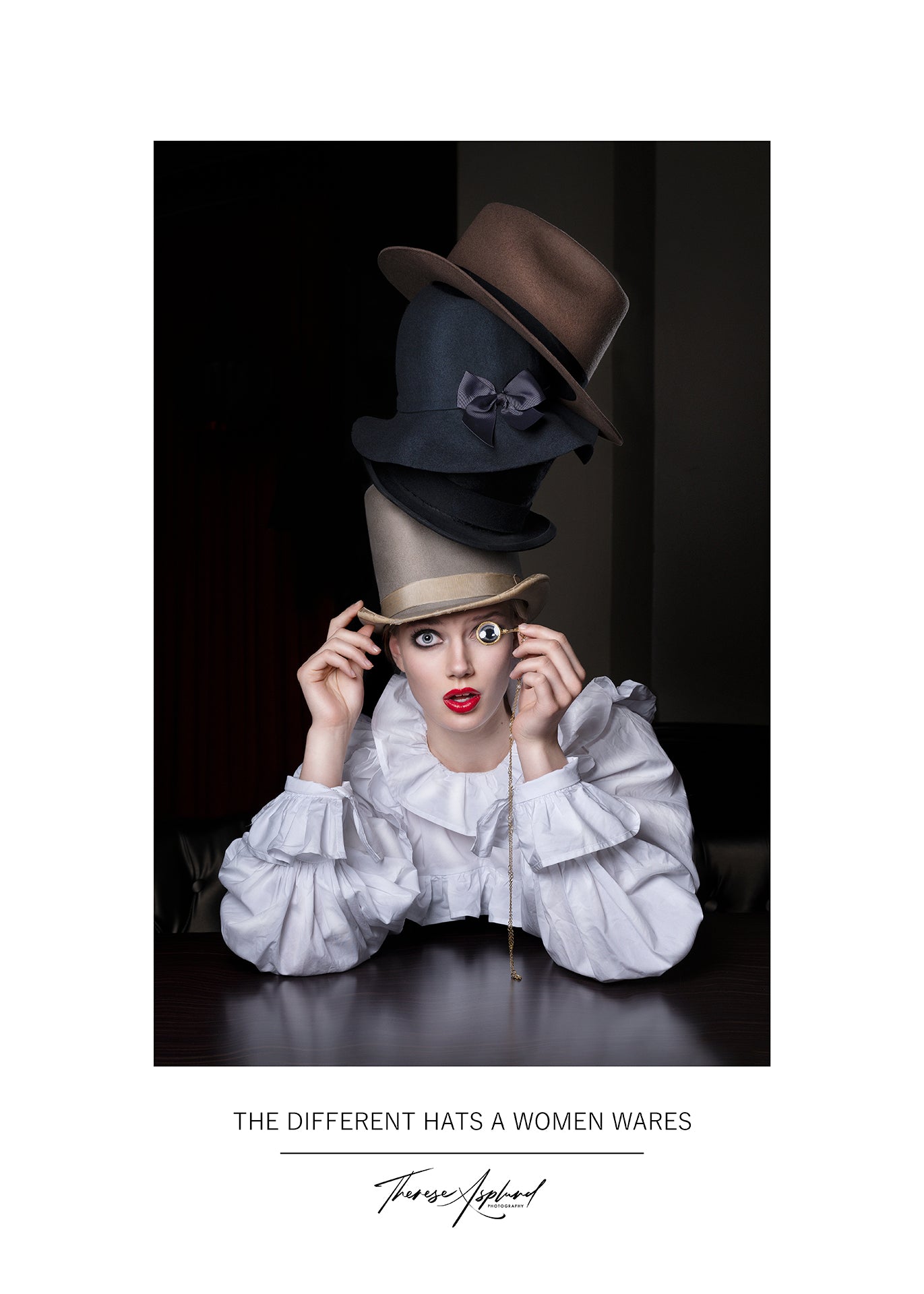 Art Poster 50x70 - THE DIFFERENT HATS A WOMEN WARES