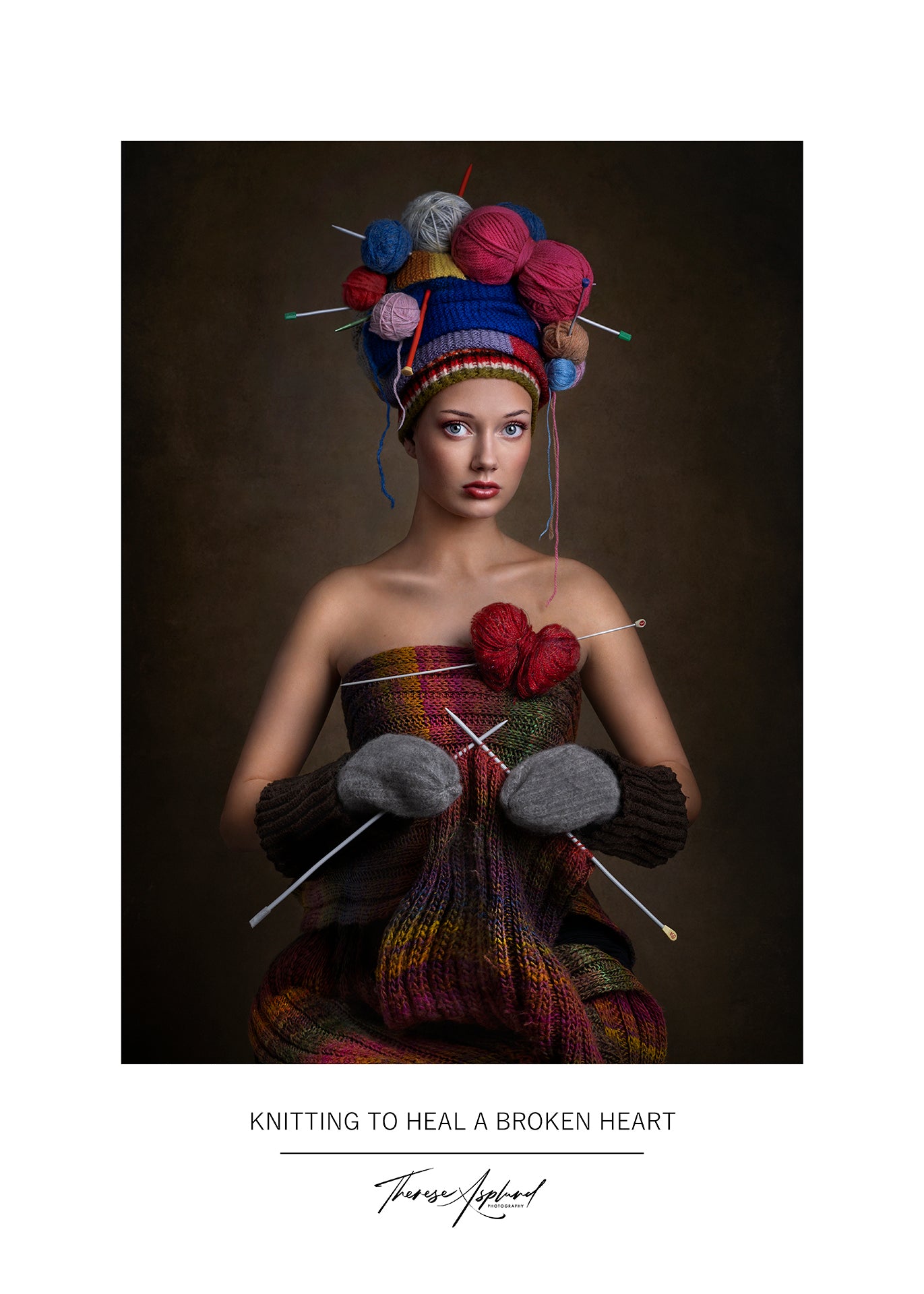 Art Poster 50x70 - KNITTING TO HEAL A BROKEN HEART