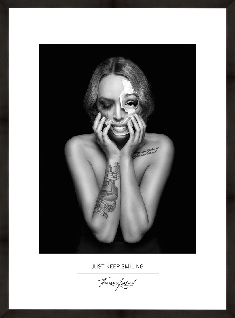 Art Poster 50x70 - JUST KEEP SMILING