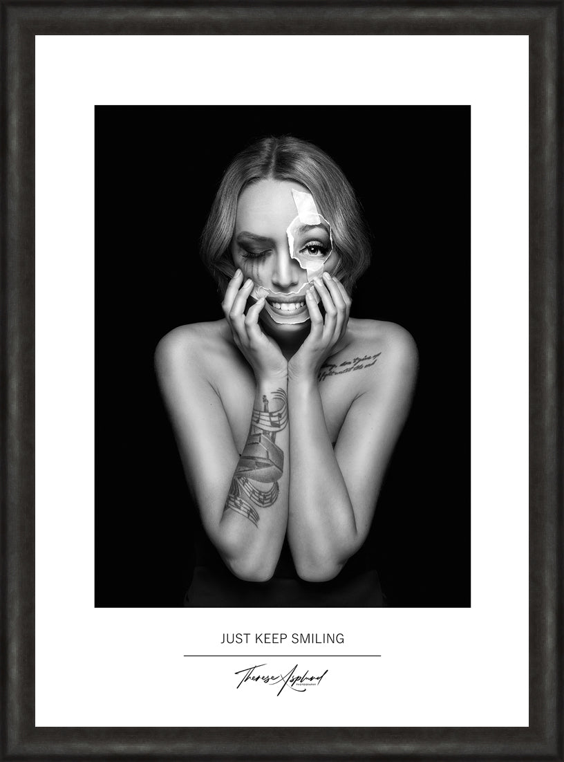 Art Poster 50x70 - JUST KEEP SMILING