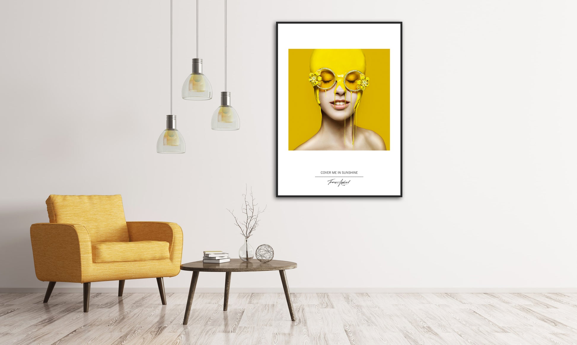 Art Poster 50x70 - COVER ME IN SUNSHINE – therese asplund artshop