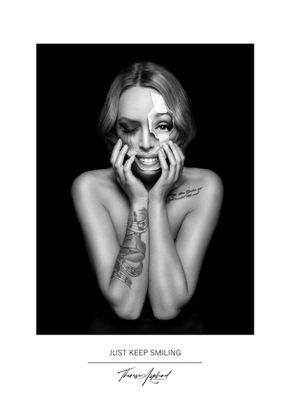 Art Poster 50x70 - JUST KEEP SMILING